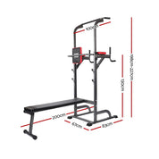 Premium Everfit Weight Bench Chin Up Bar Bench Press Home Gym 380kg Capacity
