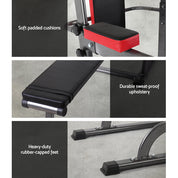 Premium Everfit Weight Bench Chin Up Bar Bench Press Home Gym 380kg Capacity