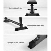 Premium Everfit Weight Bench Flat Bench Press Home Gym Equipment 300kg Capacity