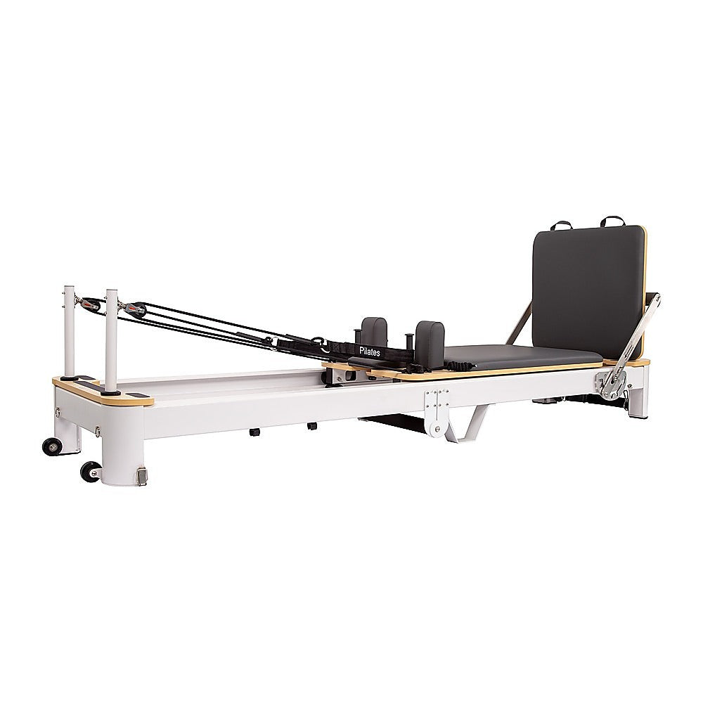 Premium Folding Pilates Reformer Machine - Home Workout Bed for Full Body Fitness Training