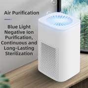 Premium Green Compact Desktop Air Purifier with Dual Activated Carbon Filter - Ultra-Quiet Air Cleaner for Home & Office, Powerful 50 m³/h Airflow, Effectively Removes Odor, Smoke, Dust, Pollen & Pet Dander