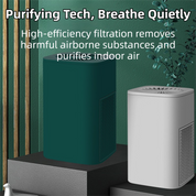 Premium Green Compact Desktop Air Purifier with Dual Activated Carbon Filter - Ultra-Quiet Air Cleaner for Home & Office, Powerful 50 m³/h Airflow, Effectively Removes Odor, Smoke, Dust, Pollen & Pet Dander