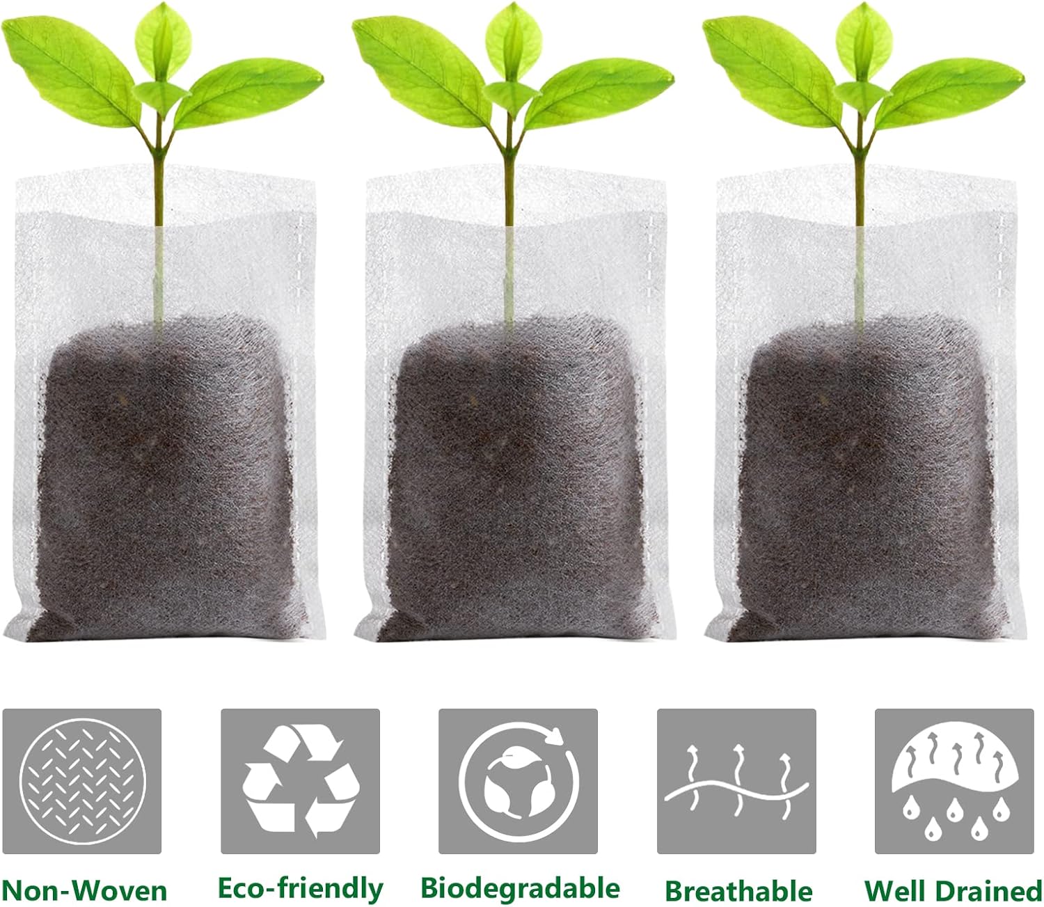 Premium Grow Bags - Gardening 100pc