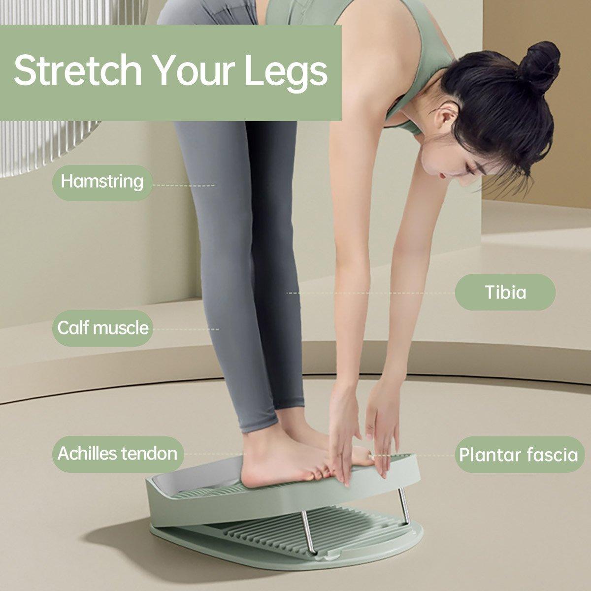 Premium Inclined Pedal Leg Stretcher Multifunctional Stretching Plate Exercise Tool - Pink-Basic