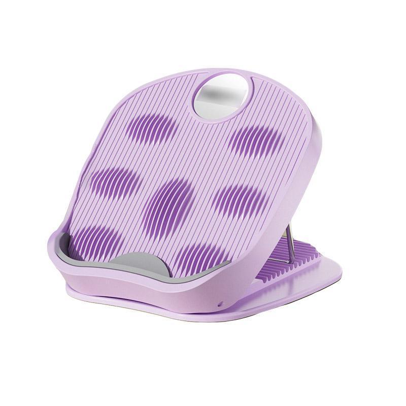 Premium Inclined Pedal Leg Stretcher Multifunctional Stretching Plate Exercise Tool - Purple-Basic