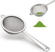 Premium Matcha filter - 2 pieces - Tea filter - Stainless steel filter - Kitchen filter - Mini filter - Flour sieve - Baking sieve