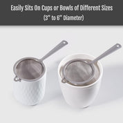 Premium Matcha filter - 2 pieces - Tea filter - Stainless steel filter - Kitchen filter - Mini filter - Flour sieve - Baking sieve