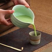 Premium Matcha Whisk 5-Piece Ceramic Matcha Tool Set - Spouted Bowl, Whisk, Holder, Sifter & Scoop for Japanese Matcha Tea Ceremony