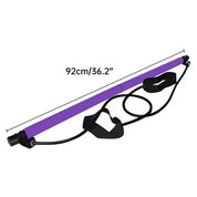 Premium Multi-Purpose Pilates Stick Home Fitness Stretch Exercise Training Hip Rope