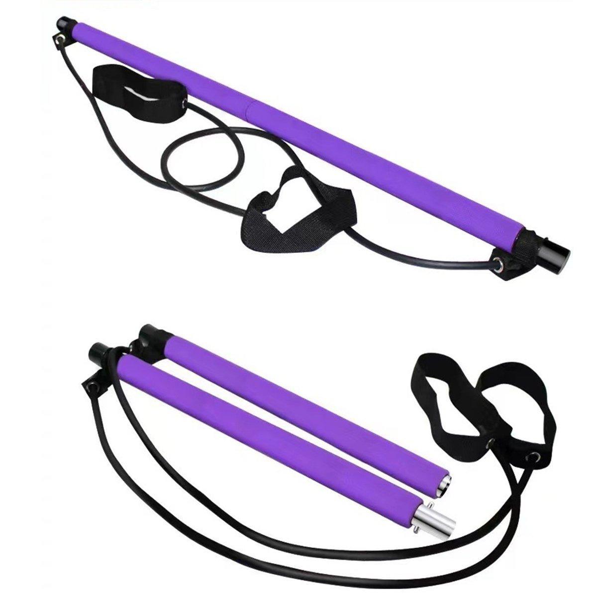 Premium Multi-Purpose Pilates Stick Home Fitness Stretch Exercise Training Hip Rope
