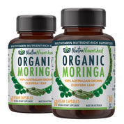 Organic Pure Moringa Leaf Capsules - 2 x 60 Vegan Capsules (2 Months Supply) - Health & Beauty > Nutrition &