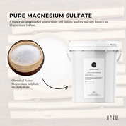 Orku 1.3kg Epsom Salt Tub - Magnesium Sulphate For Bath Skin Body Skin Care - Health & Beauty > Bath & Body > Bath