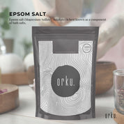 Orku 1Kg Epsom Salt - Magnesium Sulphate Bath Salts For Skin Body Sulfate - Health & Beauty > Bath & Body > Bath
