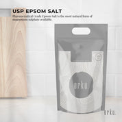 Orku 20Kg Epsom Salt - USP Grade Magnesium Sulfate Body Bath Salts - Health & Beauty > Bath & Body > Bath Additives