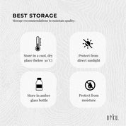 Orku 500ml Organic Castor Oil and 500ml Organic Jojoba Oil Pack - Health & Beauty > Skincare > Facial Lotions &