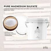 Orku 5kg Epsom Salt Tub - Magnesium Sulphate For Bath Skin Body Skin Care - Health & Beauty > Bath & Body > Bath
