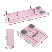 Premium Pilates Board Reformer home Exercise Trainer Pink