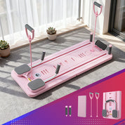 Premium Pilates Board Reformer home Exercise Trainer Pink