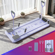 Premium Pilates Board Reformer home Exercise Trainer Purple