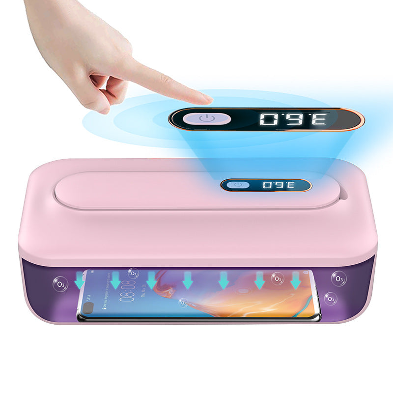 Premium Pink 2-in-1 UV Sterilizer Box & Detachable Wand - For Phone, Jewelry, Masks