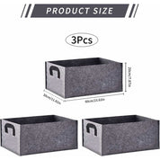 Premium Planter boxes - felt grow bags 3 pack