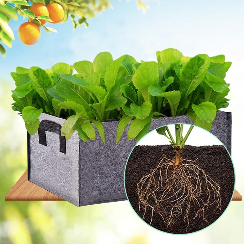 Premium Planter boxes - felt grow bags 3 pack