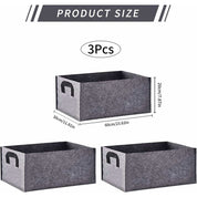 Premium Planter boxes - felt grow bags 3 pack