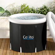 Portable Ice Bath Tub 70X80CM Inflatable Folding Bathtub Spa Massage - Furniture > Bathroom > Bathtubs