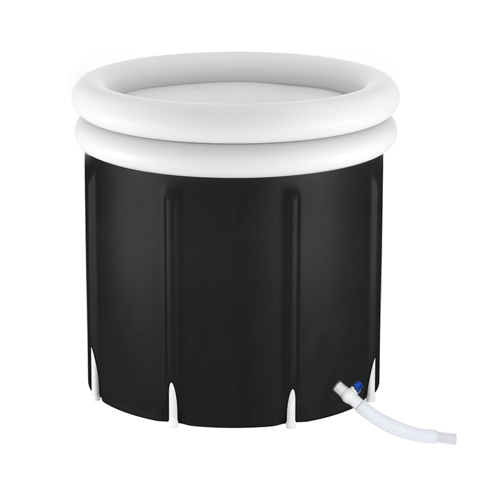 Portable Ice Bath Tub 80X80CM Inflatable Folding Bathtub Spa Massage - Furniture > Bathroom > Bathtubs