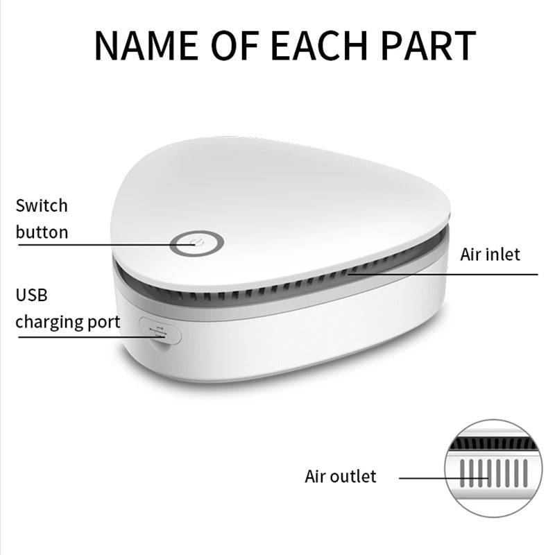 Portable Ozone Sterilizer & Deodorizer - For Fridge Shoe Cabinet Wardrobe - Appliances > Aroma Diffusers & Humidifiers