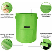 Premium Potato Grow Bags, 2 pcs 40L/10 Gallon
