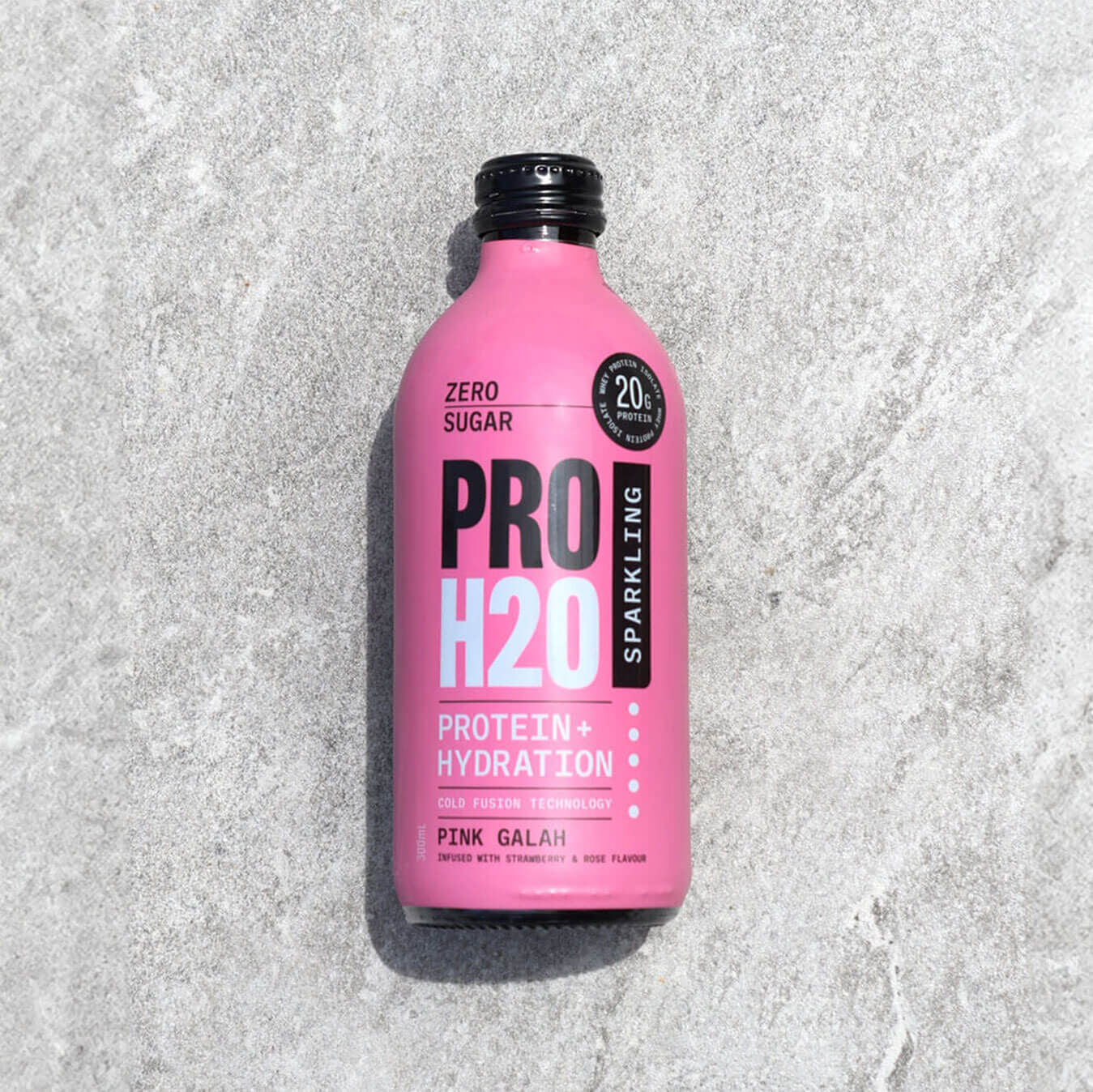 Premium PRO H20 Sparkling 20g Protein Hydration Drink Zero Sugar Hydrate - Pink Galah