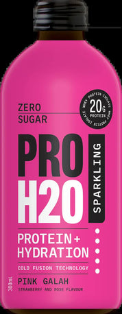 Premium PRO H20 Sparkling 20g Protein Hydration Drink Zero Sugar Hydrate - Pink Galah