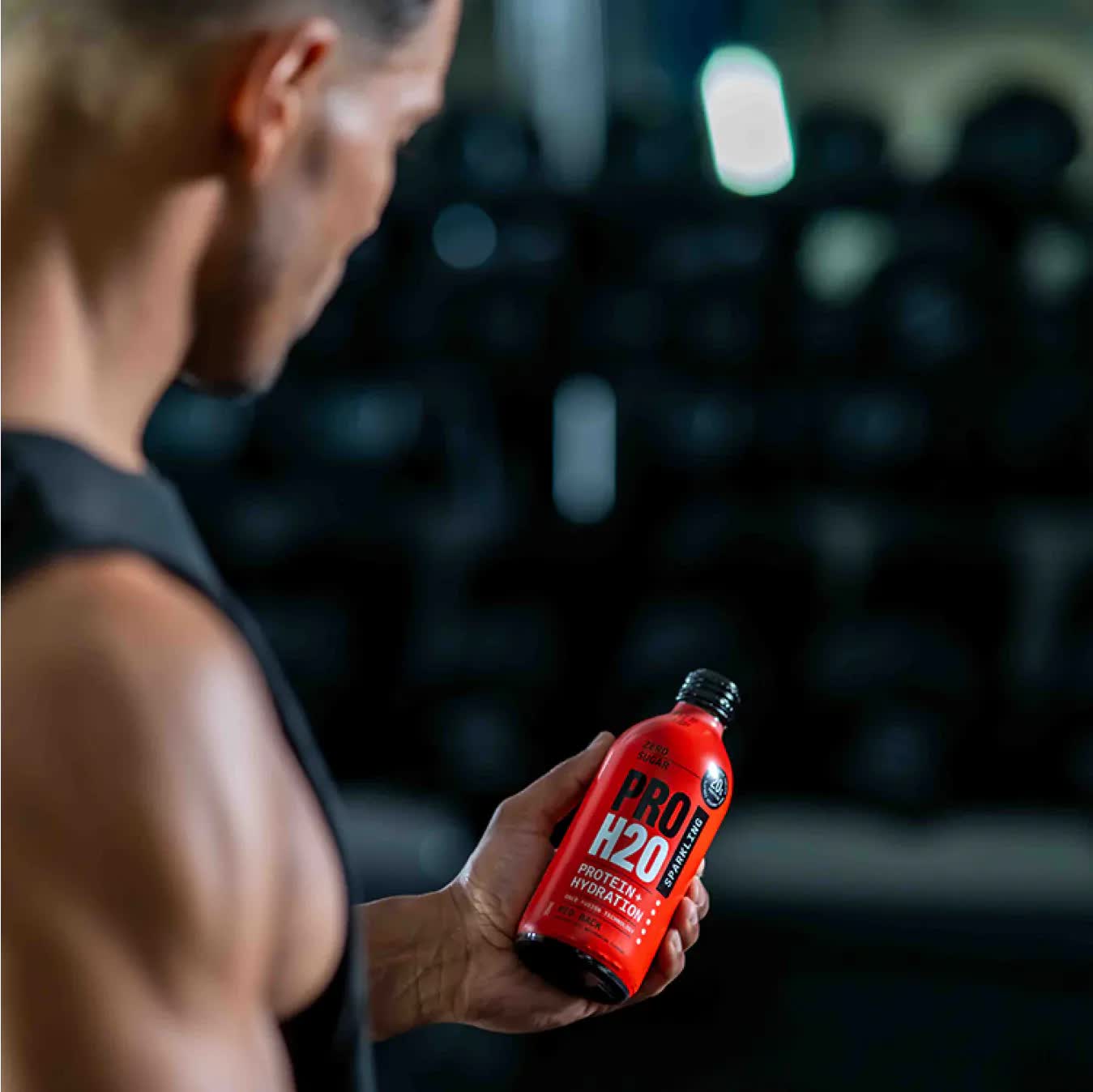 Premium PRO H20 Sparkling Water 20g Protein Hydration Drink Zero Sugar - Red Back
