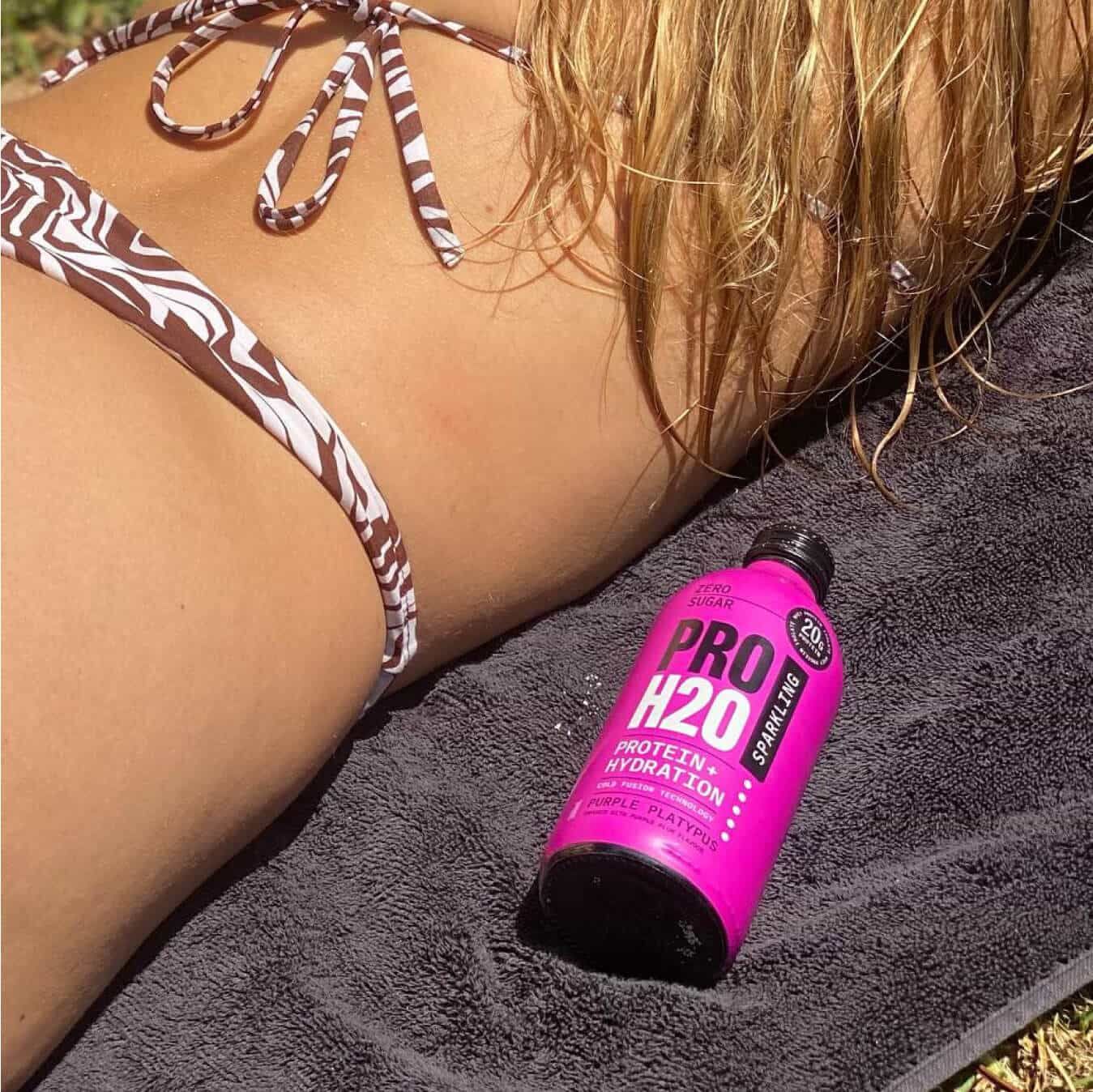 Premium PRO H20 Sparkling Water 20g Protein Hydration Drink Zero Sugar - Purple Platypus