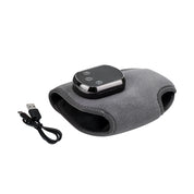 Premium Rechargeable Electric Heating Ankle Brace with Vibration Massage - 5 Heat Levels & 3 Massage Modes(Grey)