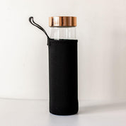 Rose Gold Crystal Bottle with Gemstone Base and Tea Infuser - Food & Beverage > Pantry > Teas & Accessories