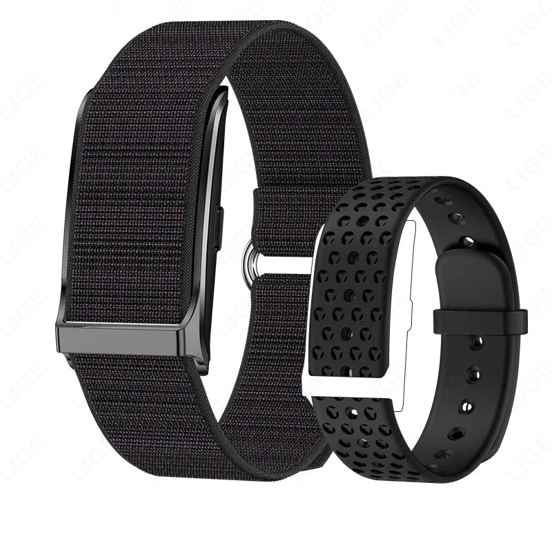 Premium Smart Fitness Bracelet with 24H Heart Rate Black