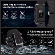 Premium Smart Fitness Bracelet with 24H Heart Rate Black