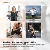 Premium Social Hike Resistance Band Set with Handles - 11pcs Home Workout Kit 4.5-68kg