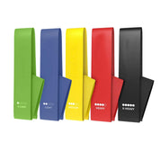 Premium Social Hike Resistance Bands 5-Pack - Anti-Slip Latex Workout Loops 2.3-18.1kg