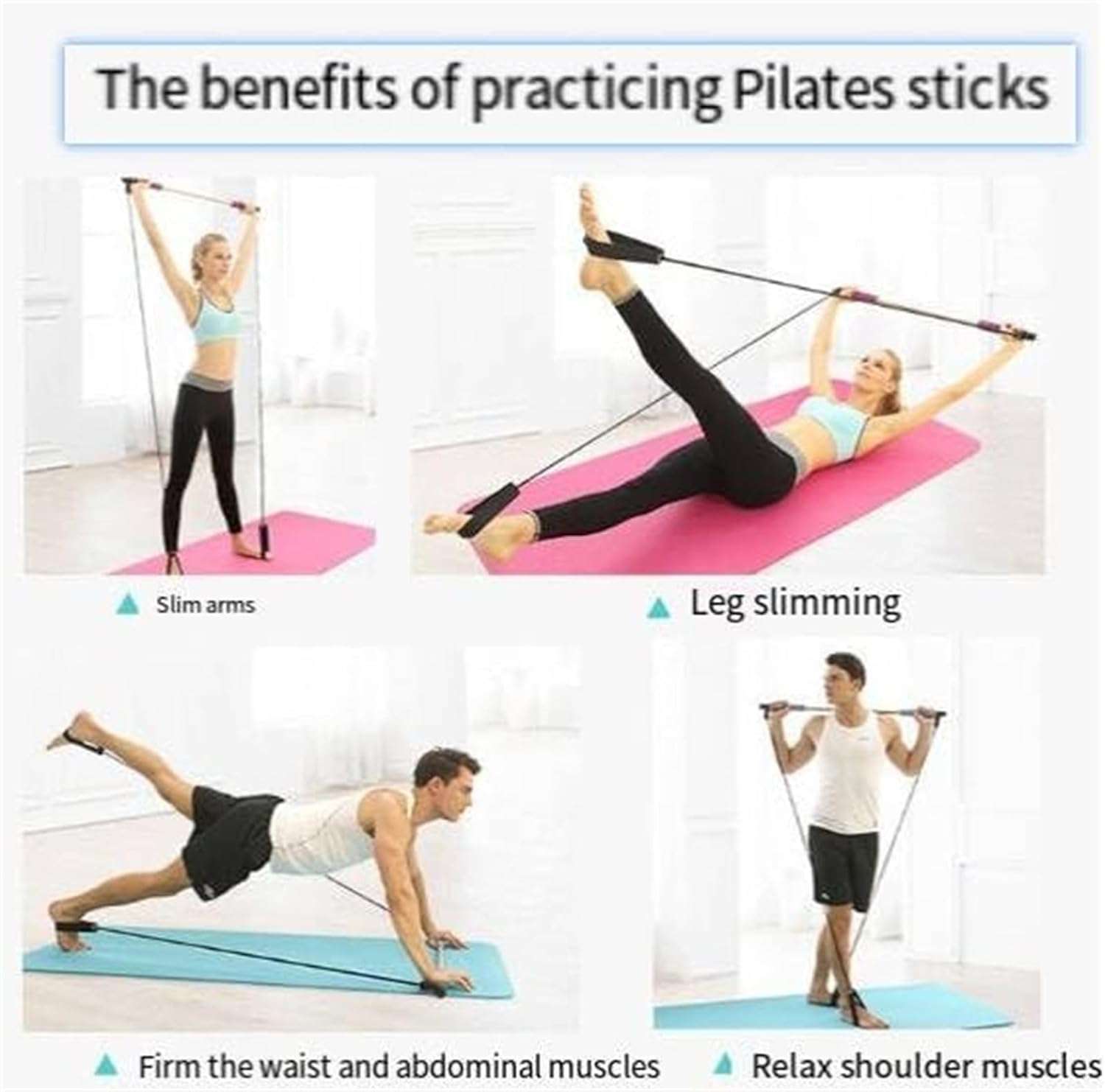 Premium Stretched Fusion Pilates Bar, Pilates Stretched Fusion Bar, Stretchedfusion Multi-functional Pilates Bar, Pilates Stretched Fusion Bar, Multifunctional Pilates Bar Stretched Fusion for Home-Blue