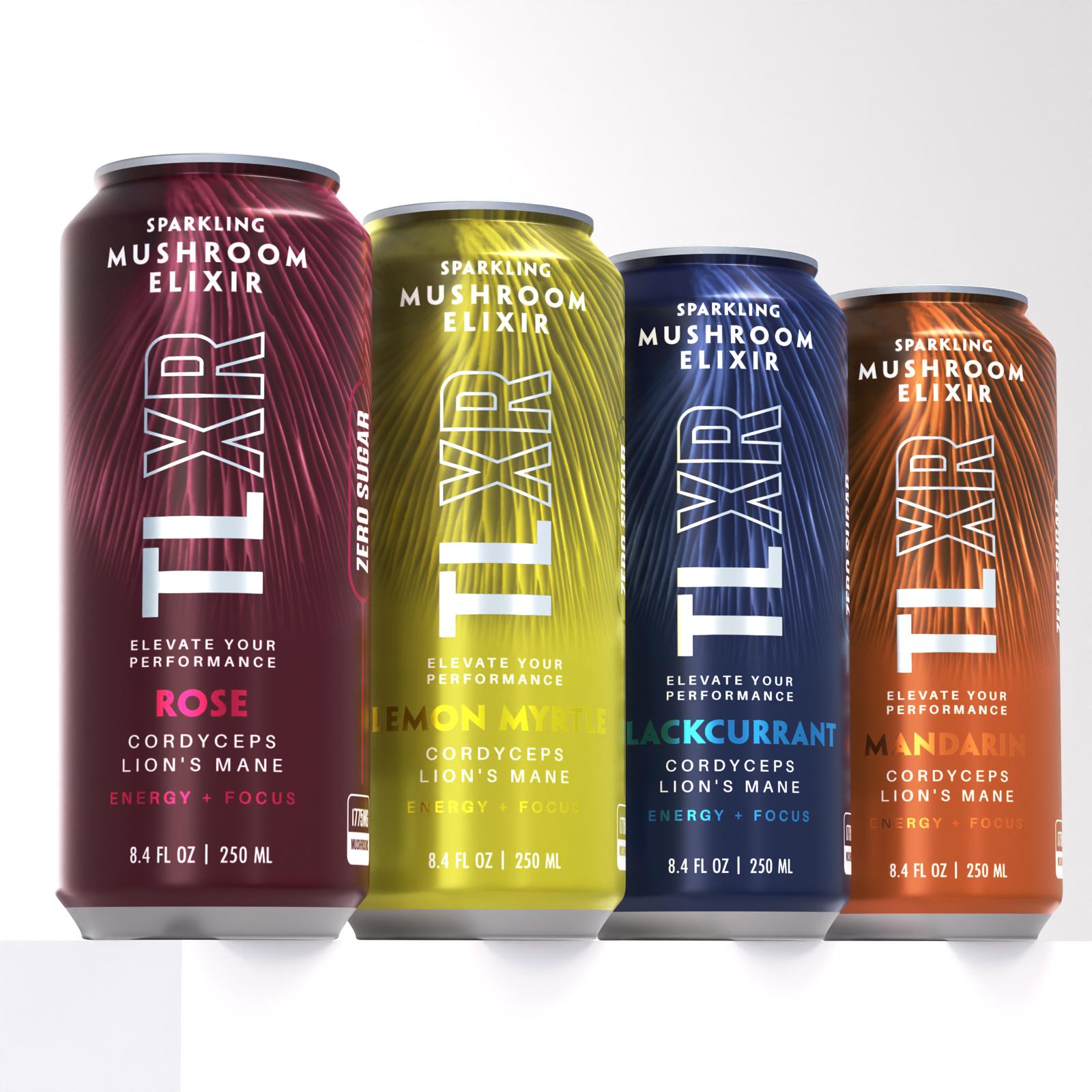 Premium TLXR Sparkling Mushroom Elixir - Rose - Pack of 4