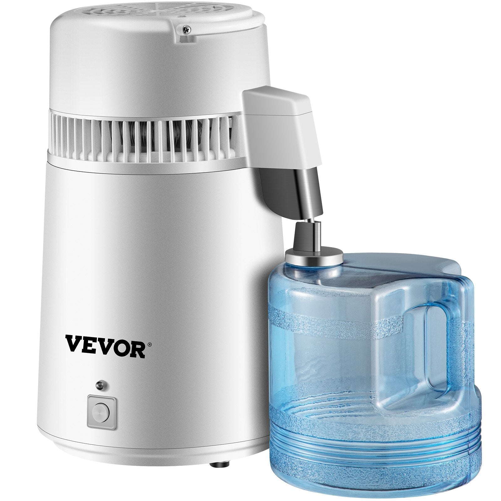 Premium VEVOR Water Distiller Purifier Pure Water Distiller Filters Water Distillation 4L Internal Stainless Steel with Collection Bottle