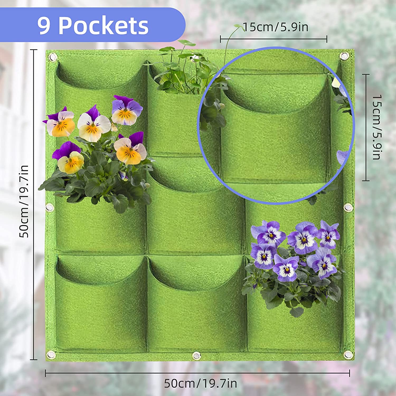 Premium Wall Hanging Planter Planting Grow Bag Vertical Garden