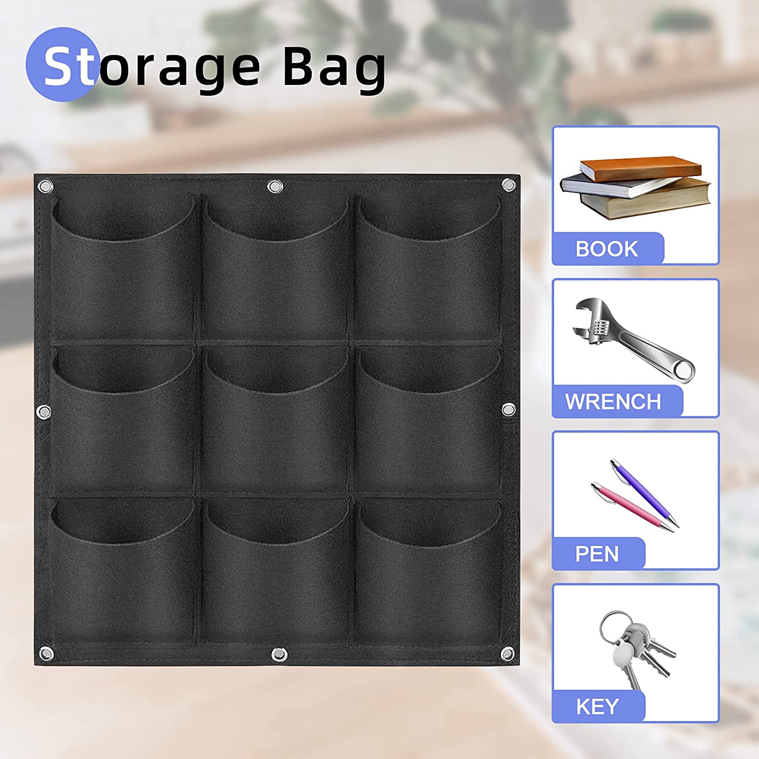 Premium Wall Hanging Planter Planting Grow Bag Vertical Garden