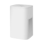 Premium White Compact Desktop Air Purifier with Dual Activated Carbon Filter - Ultra-Quiet Air Cleaner for Home & Office, Powerful 50 m³/h Airflow, Effectively Removes Odor, Smoke, Dust, Pollen & Pet Dander