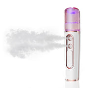 Premium White Dual Nozzle Nano Facial Mister - USB Rechargeable Hydrating Spray