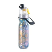 Premium Yellow 500ML Insulated Sports Water Bottle with Cooling Mist - Triple-Layer Design Keeps Drinks Cold for Hours - Portable PE Misting Bottle