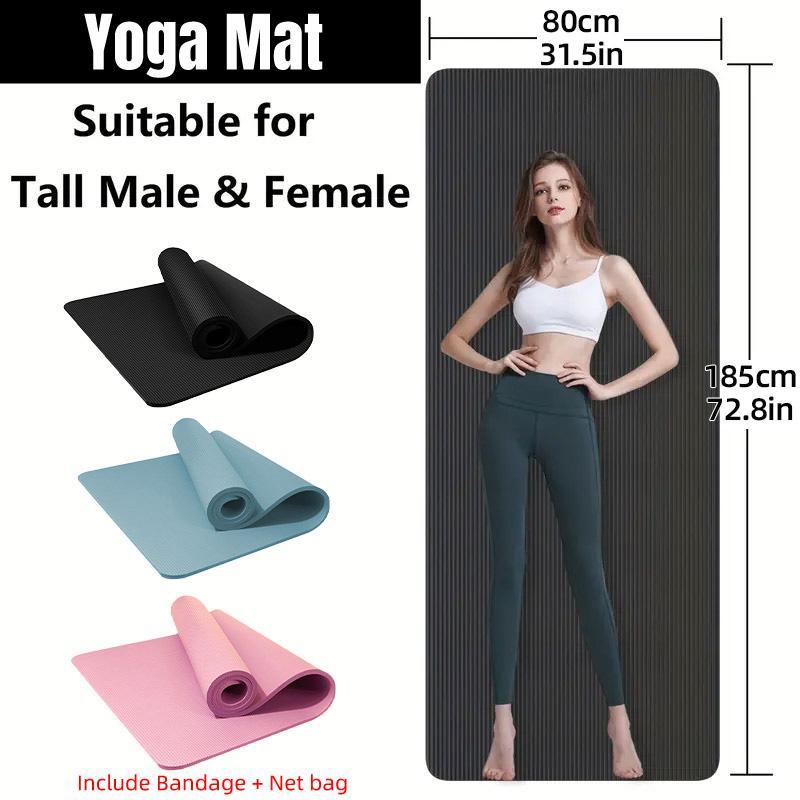 Premium Yoga Mat Dance Mat Sports and Fitness Jump Rope Mat for Men and Women Exercise - Pink